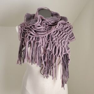 Lilac Lavender Two Tone Mermaidcore Fairycore Woven Net Scarf